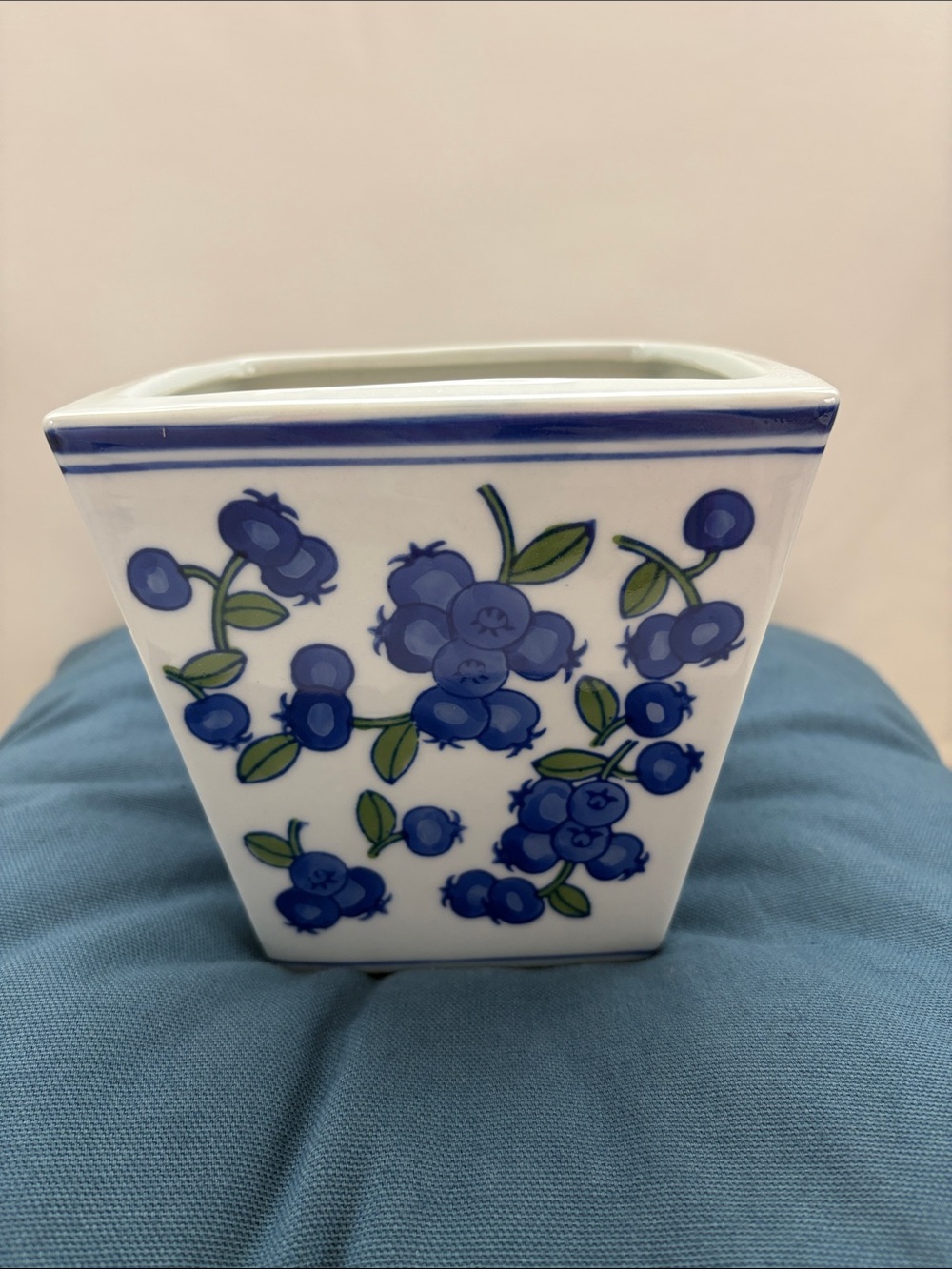 April Cornell Blueberry Ceramic Planter